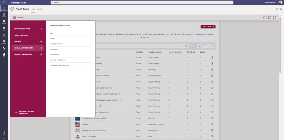 Powell Teams Screenshot 5