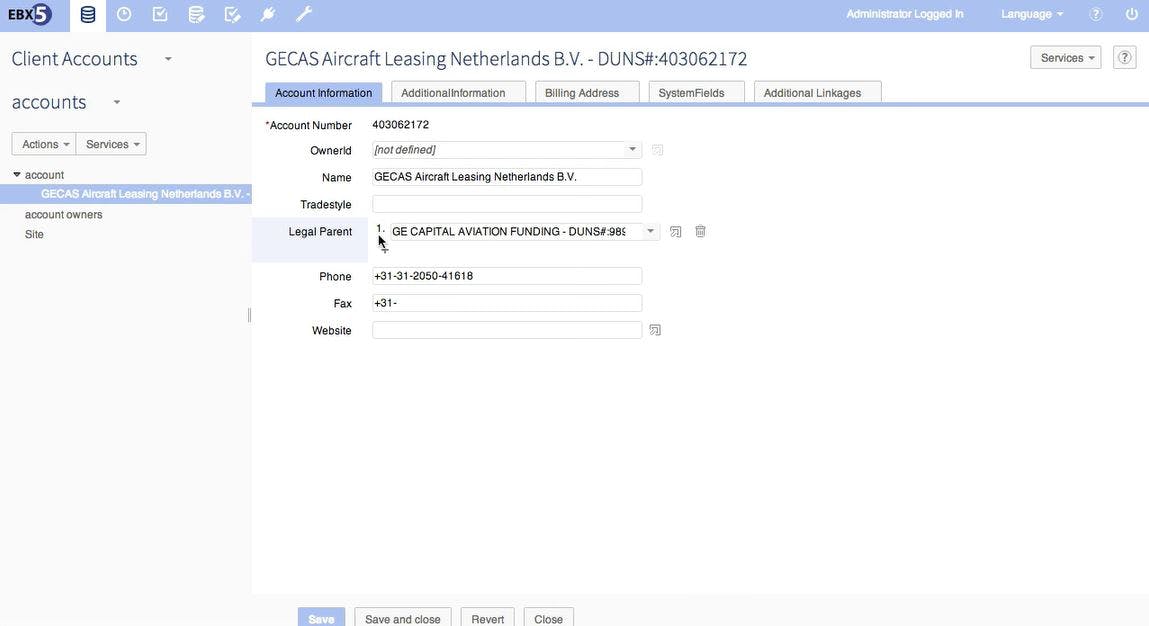 TIBCO EBX Screenshot 1
