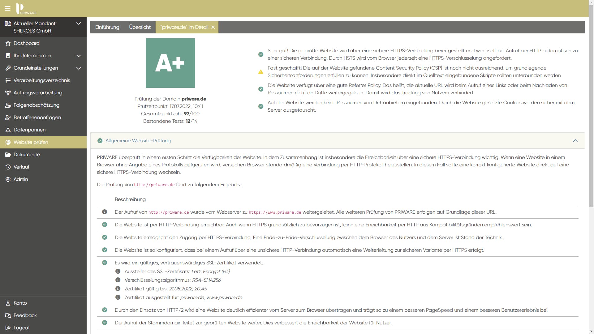 PRIWARE Screenshot 2
