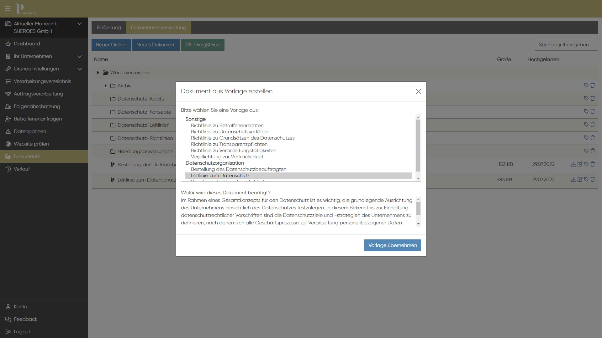 PRIWARE Screenshot 4