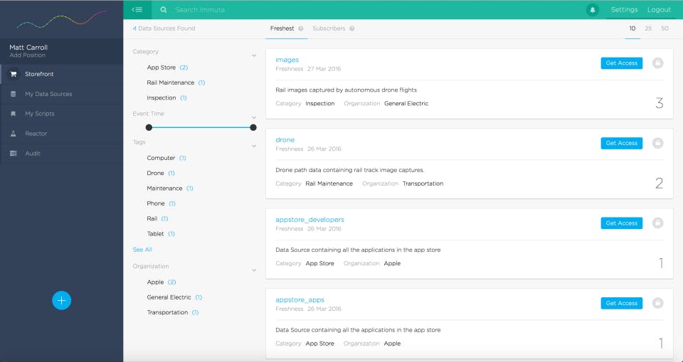 Immuta Screenshot 1