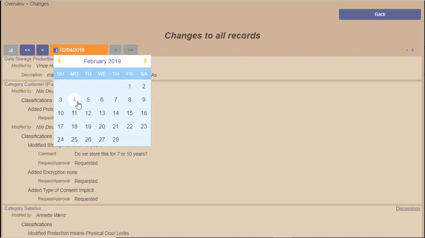 Altova GDPR Compliance Database Screenshot 3