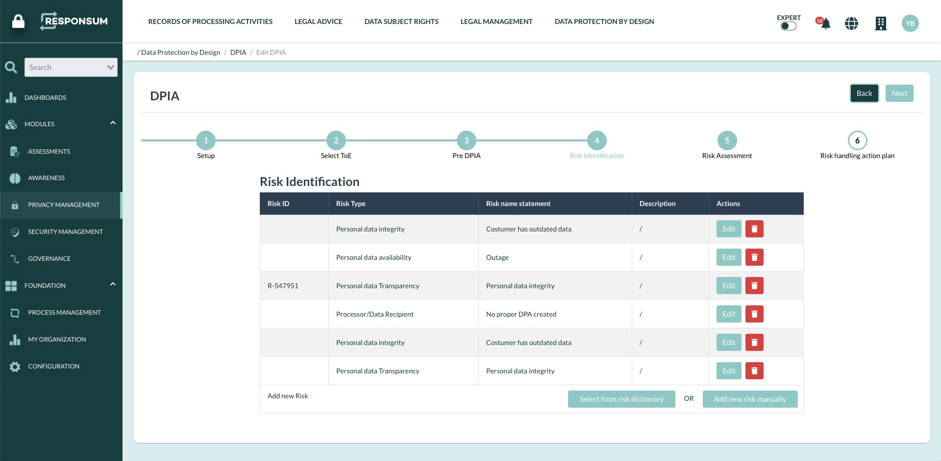RESPONSUM Screenshot 1