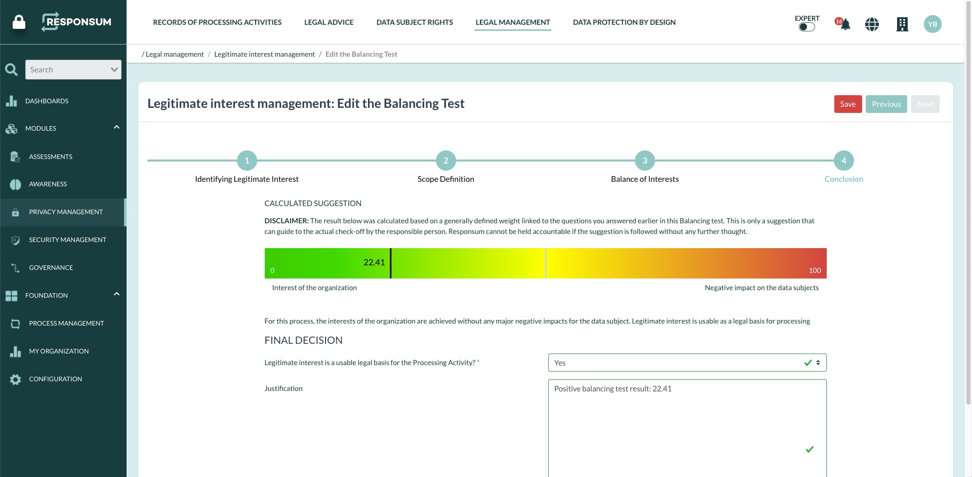 RESPONSUM Screenshot 3