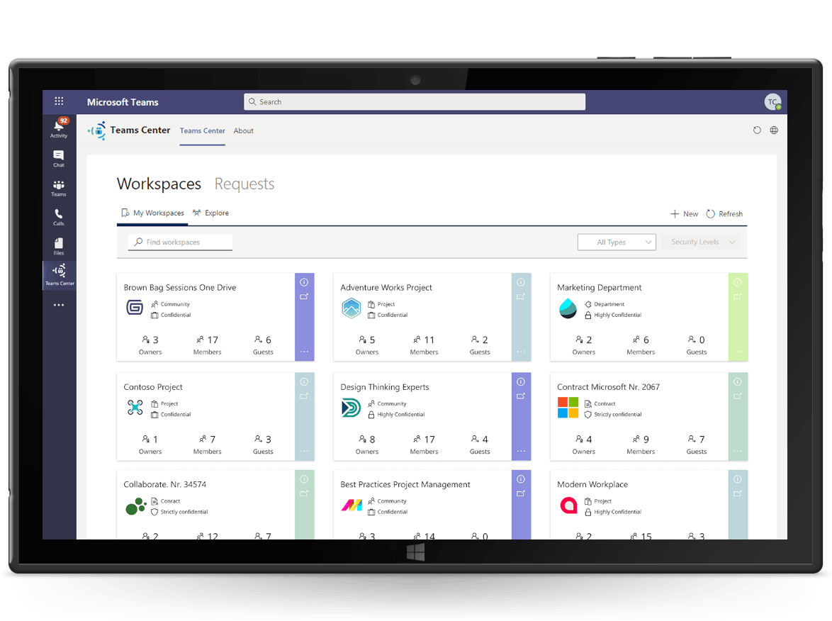 Teams Center Screenshot 1