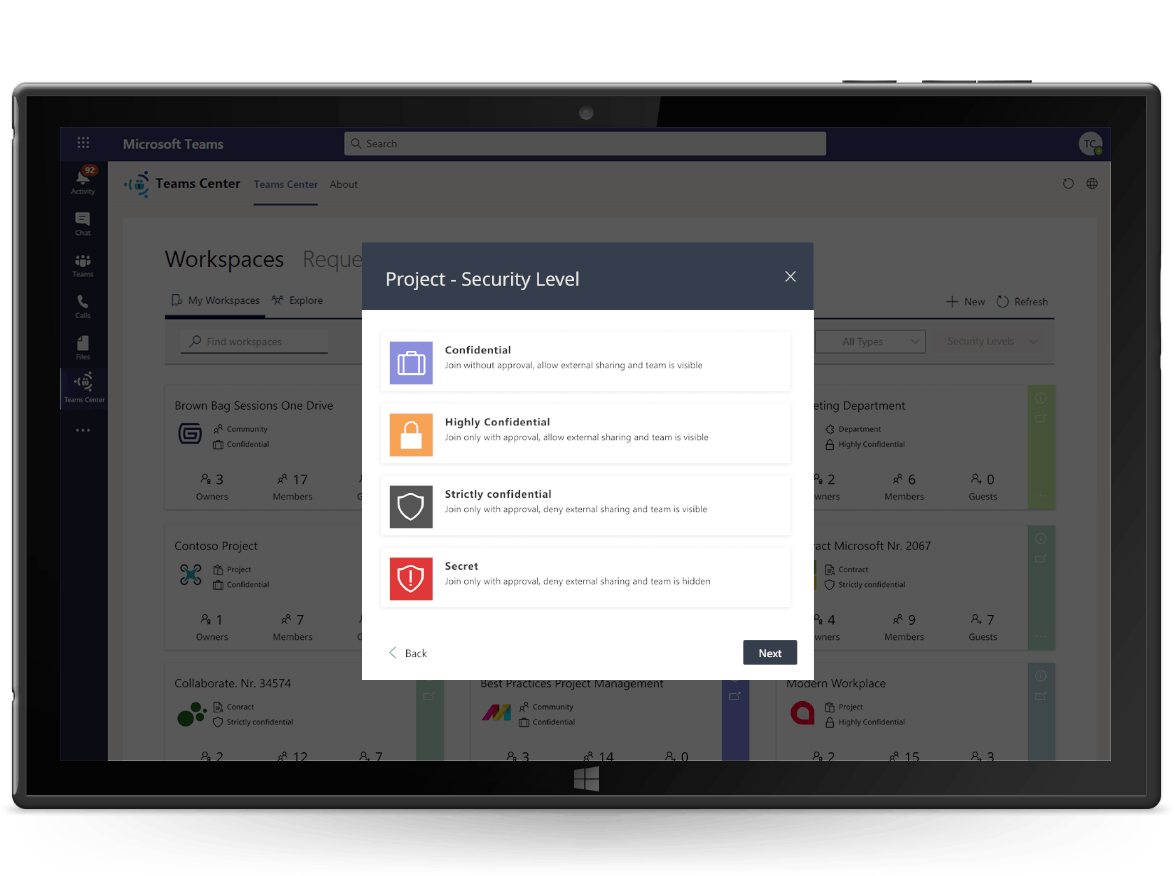 Teams Center Screenshot 3