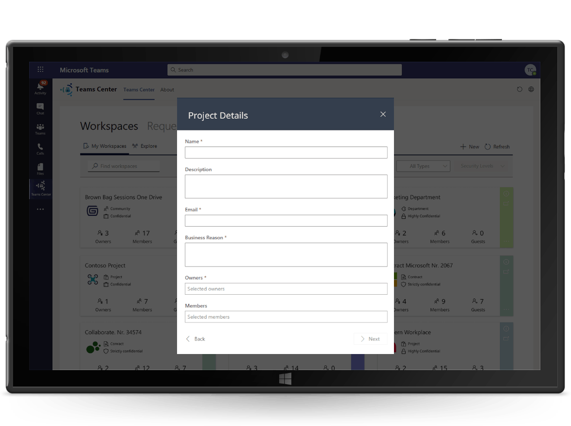 Teams Center Screenshot 5