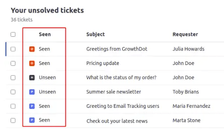 Email Tracking for Zendesk Screenshot 2