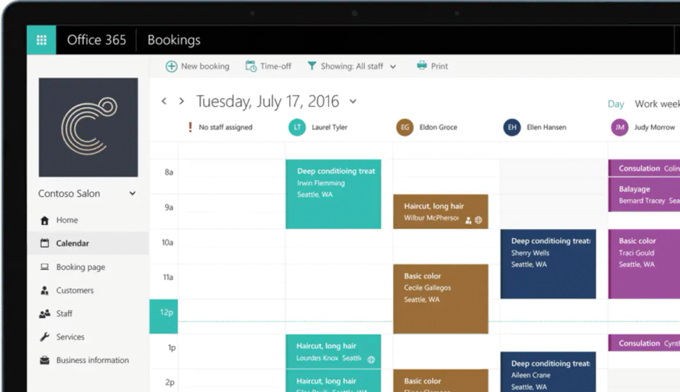 Microsoft Bookings Screenshot 1