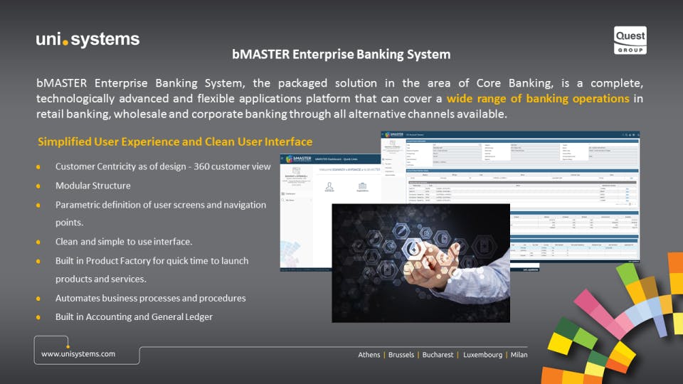 bMASTER Enterprise Banking System Screenshot 2