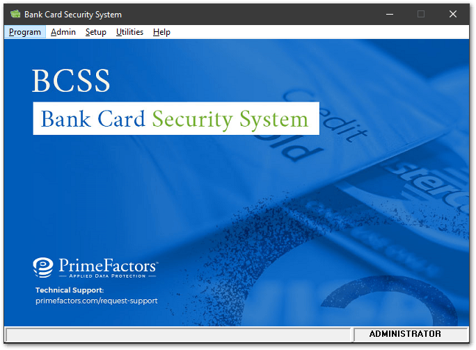 Bank Card Security System (BCSS) Screenshot 1