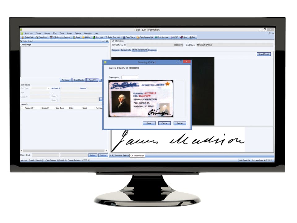 Insite Banking System Screenshot 2
