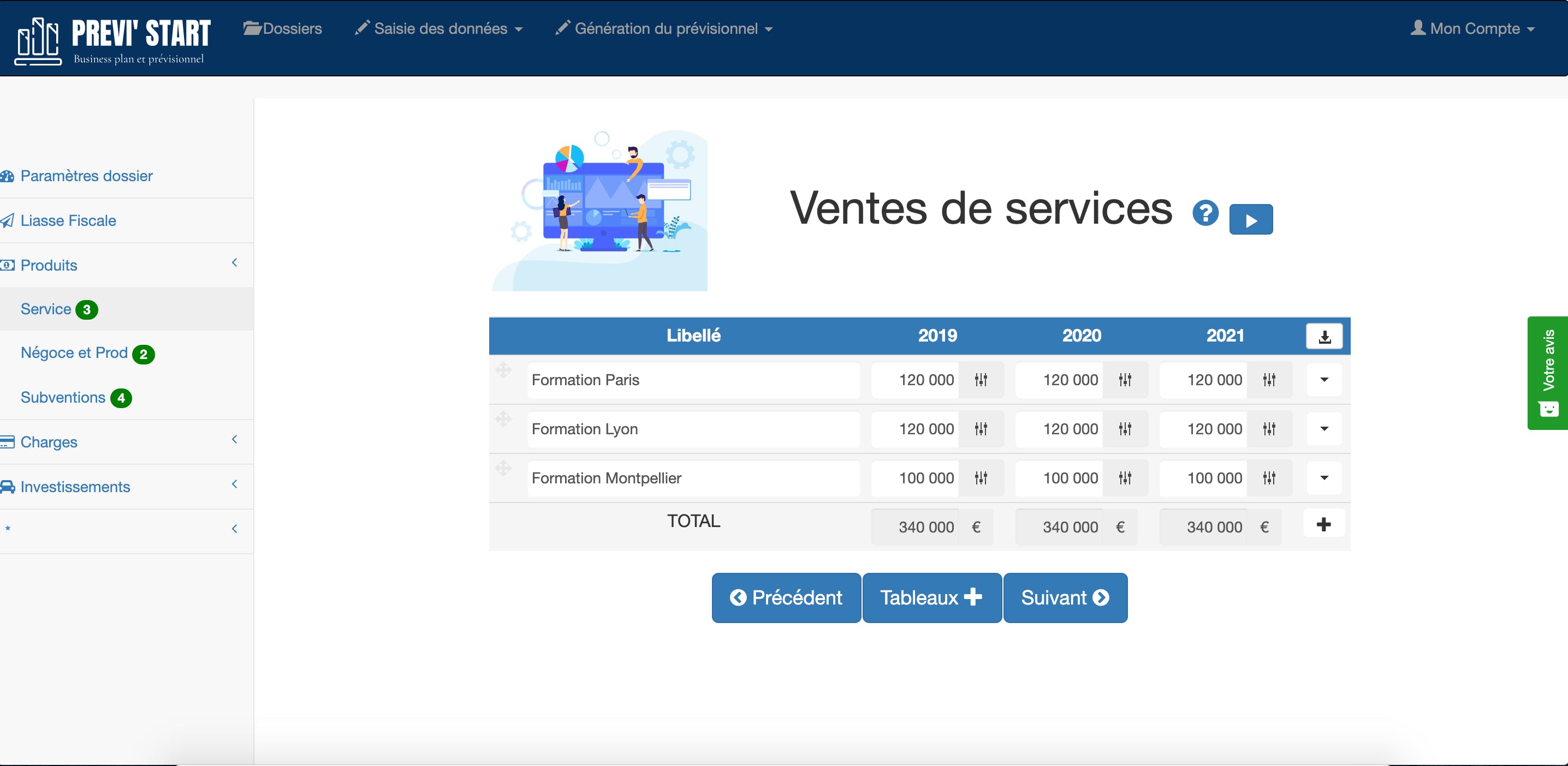 PREVISTART Screenshot 1
