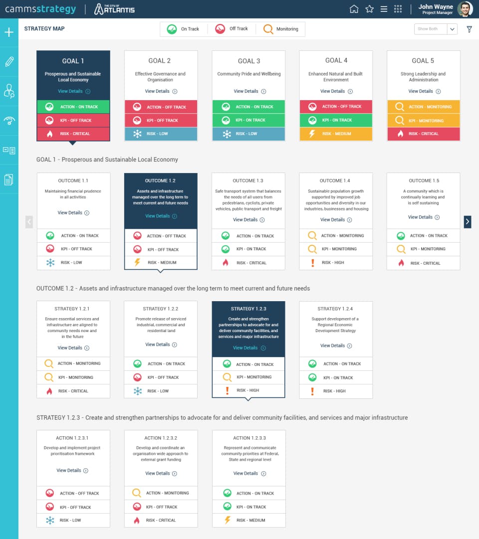 CAMMS interplan Screenshot 2