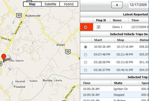 GPS Fleet Management Screenshot 1