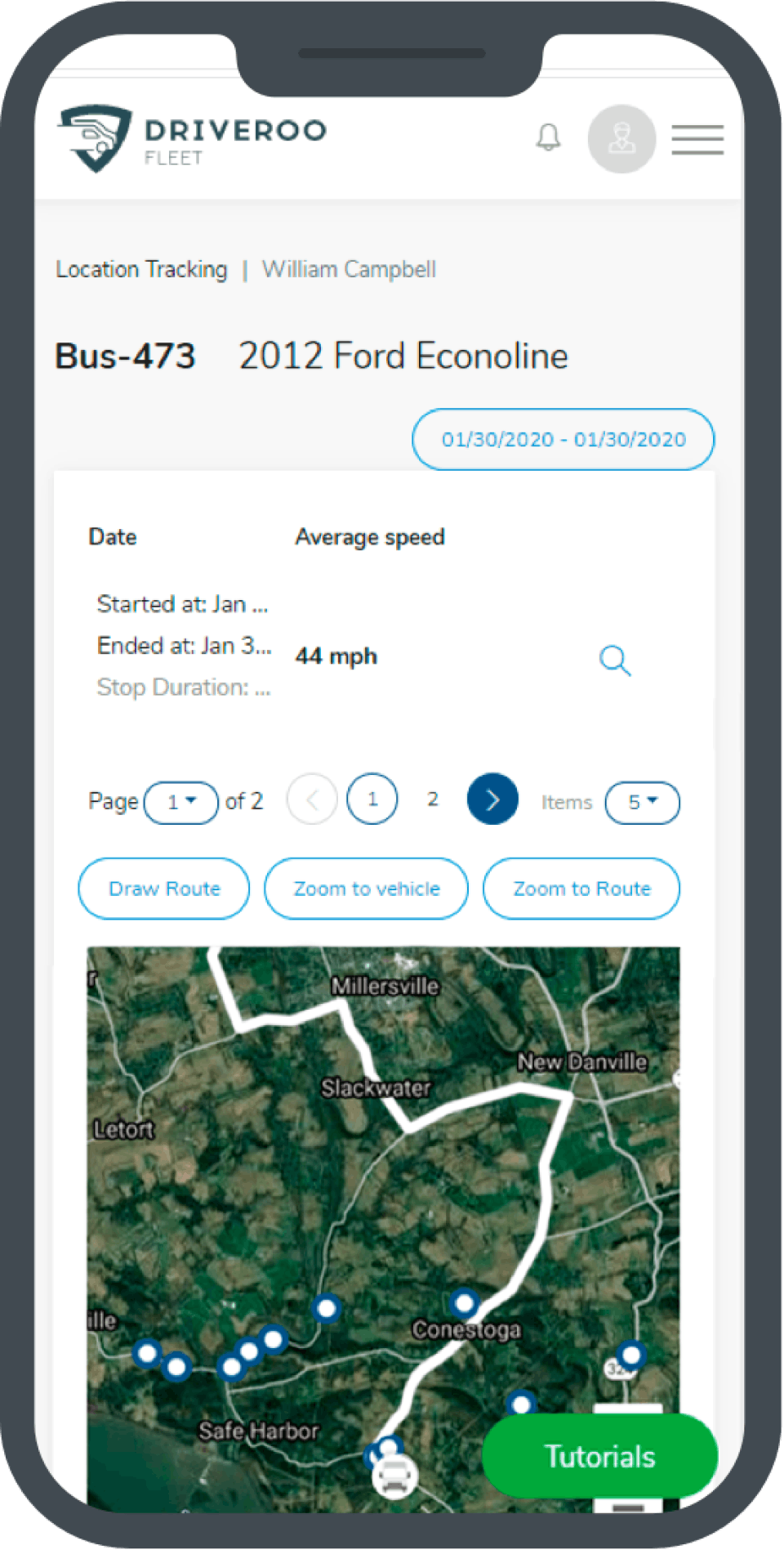 Driveroo FleetAbout Screenshot 2