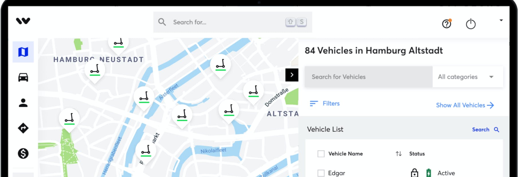 Vehicle sharing software Screenshot 1