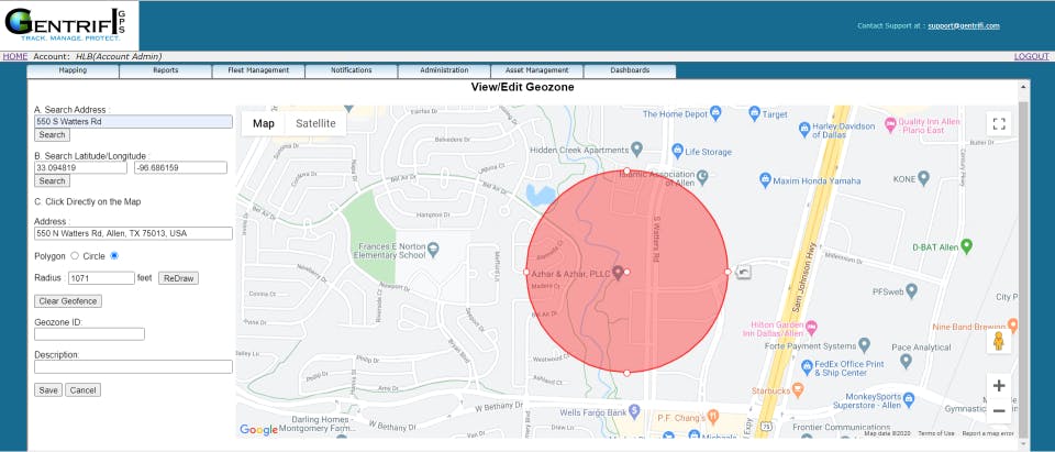 Gentrifi GPS Tracking Screenshot 2