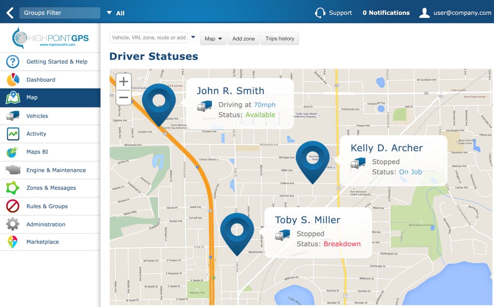 High Point GPS Screenshot 1