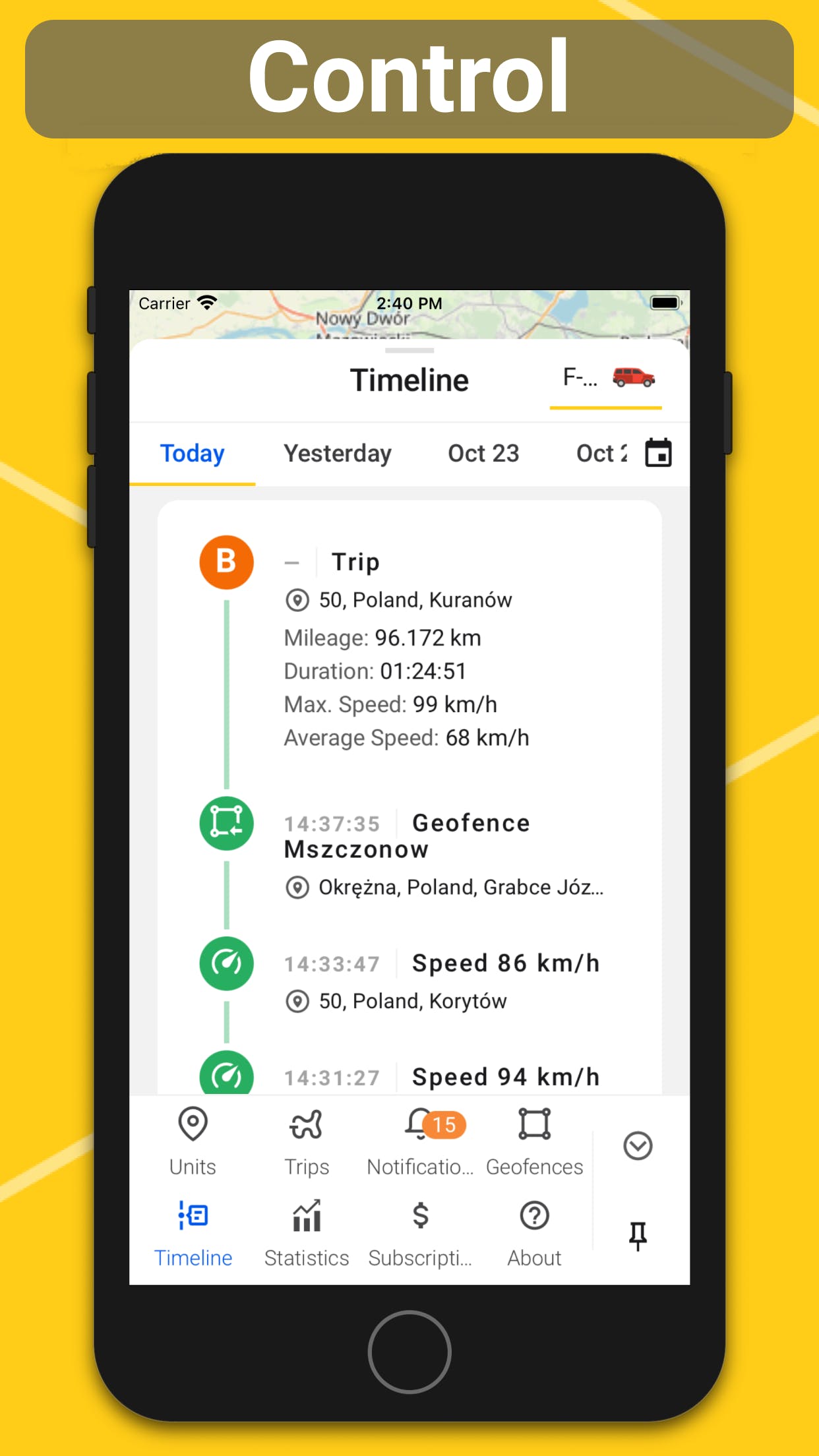 GPS-Trace Screenshot 1