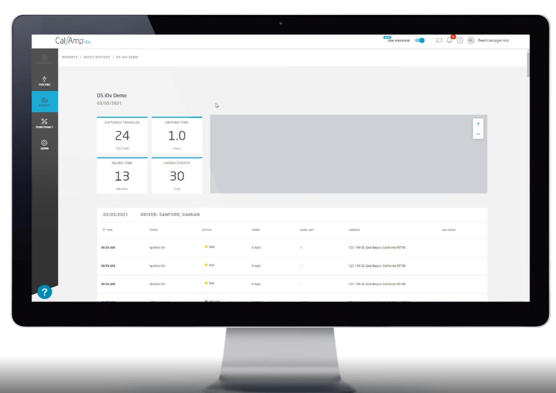 CalAmp Screenshot 2