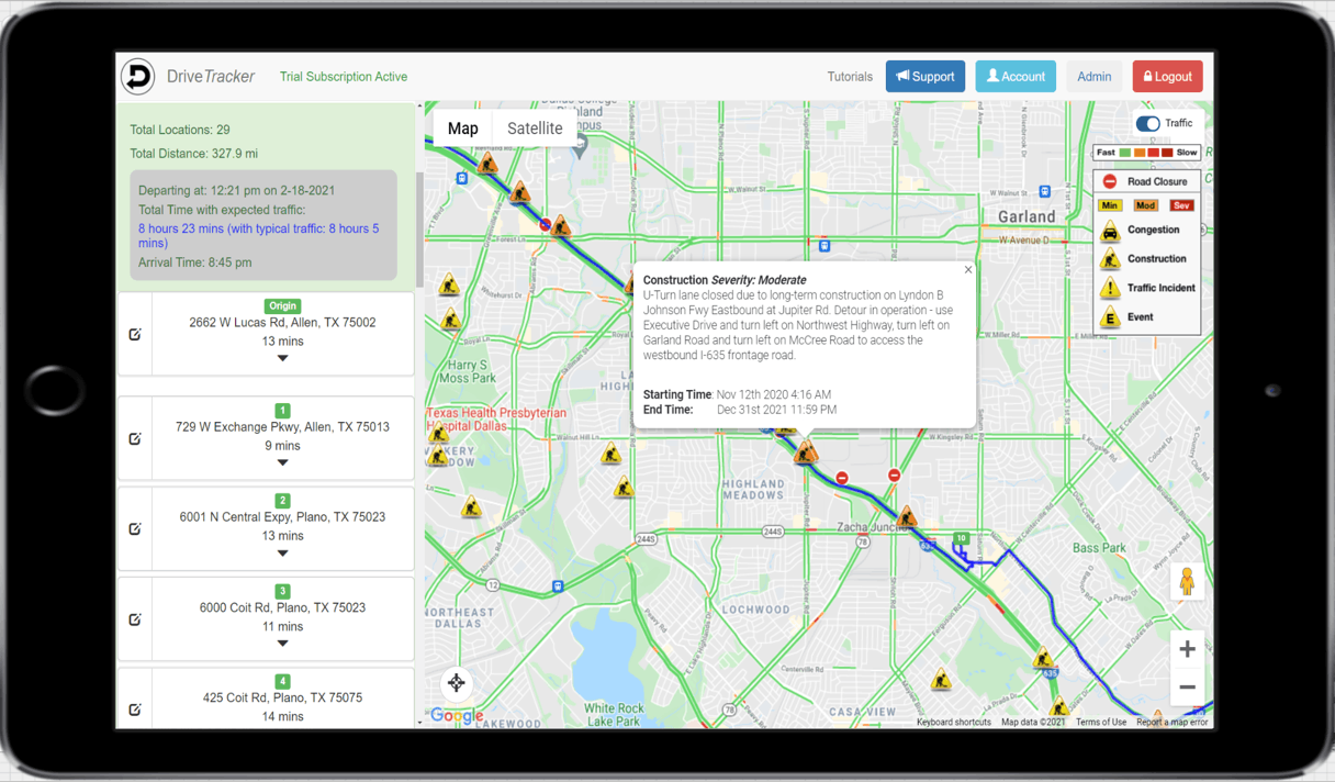 DriveTracker Screenshot 2