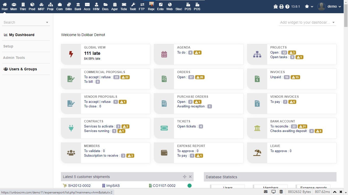 Unbox ERP Screenshot 1