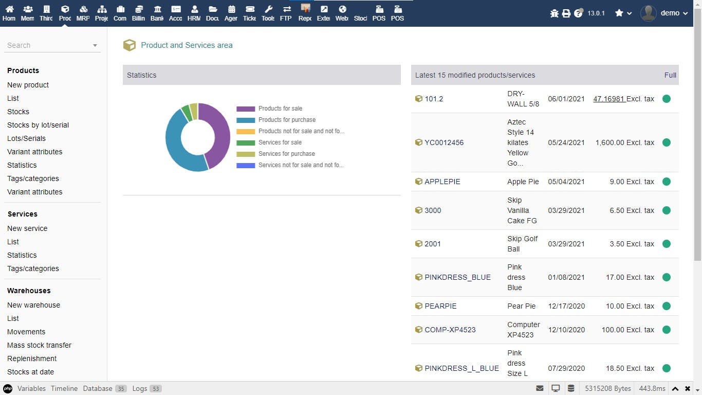 Unbox ERP Screenshot 2