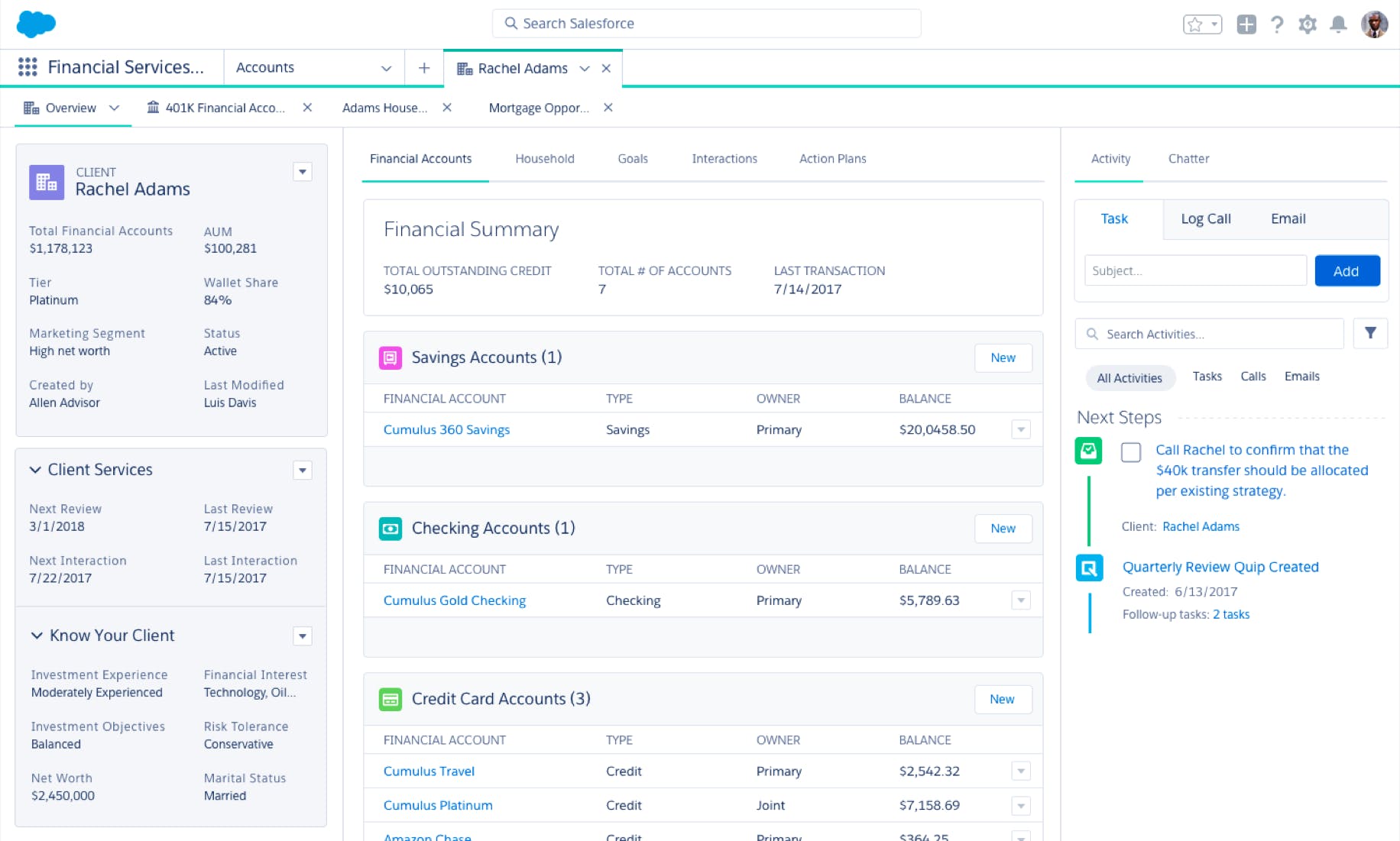 Financial Services Cloud Screenshot 4