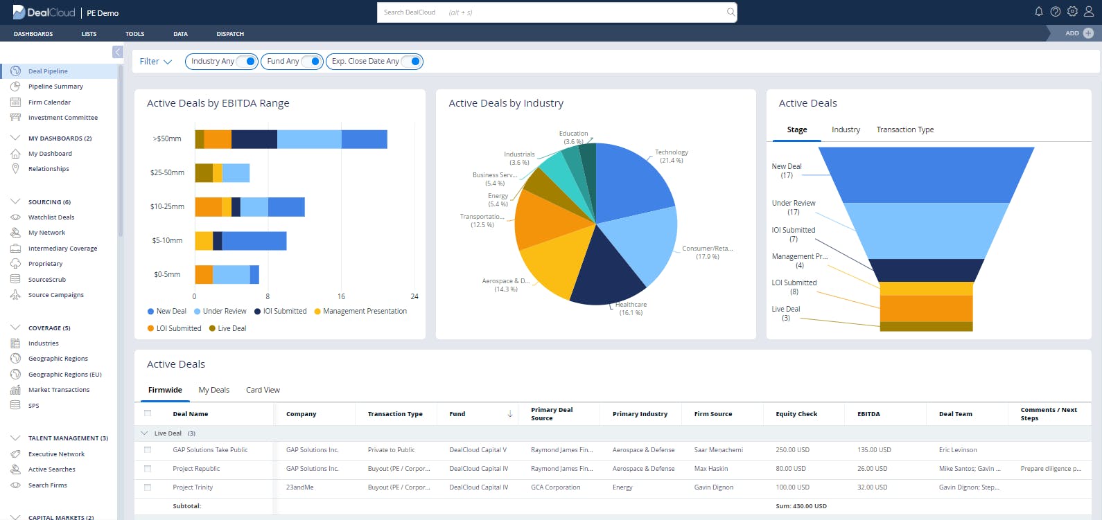 DealCloud Screenshot 1