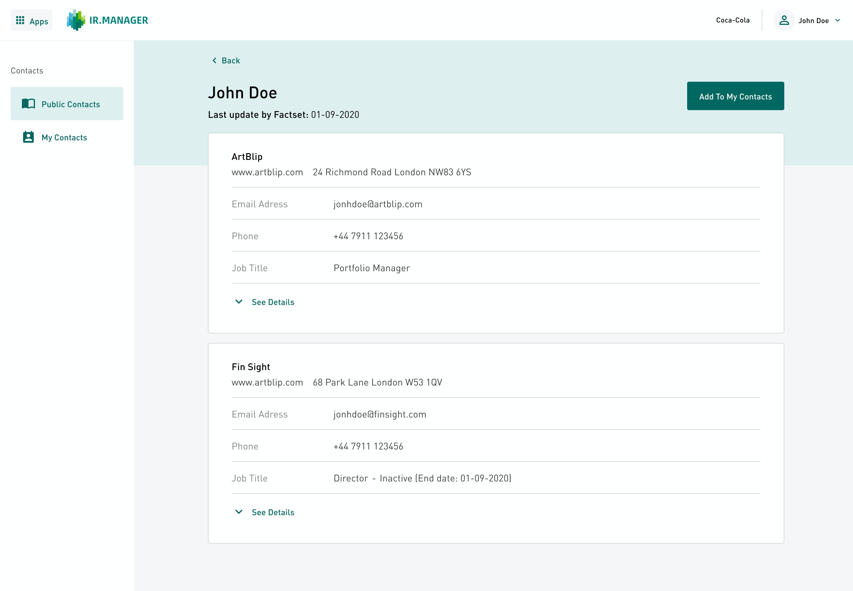IR.Manager Screenshot 4
