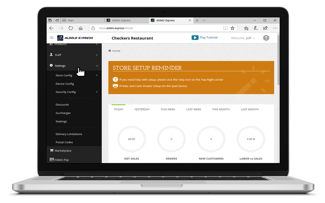 Aldelo Express POS Screenshot 1