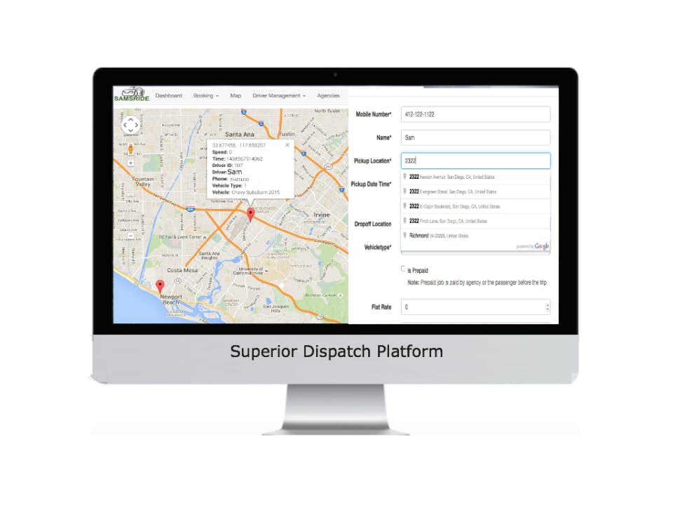 Samsride Dispatching Software Screenshot 5