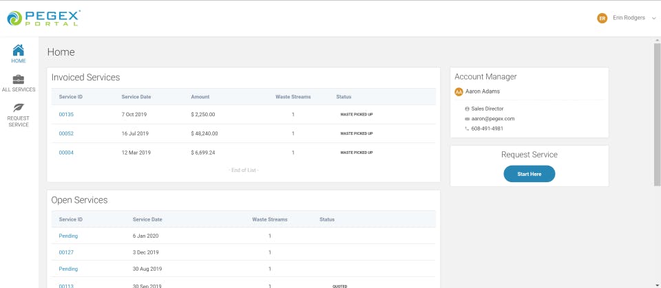 PegEx Platform Screenshot 5