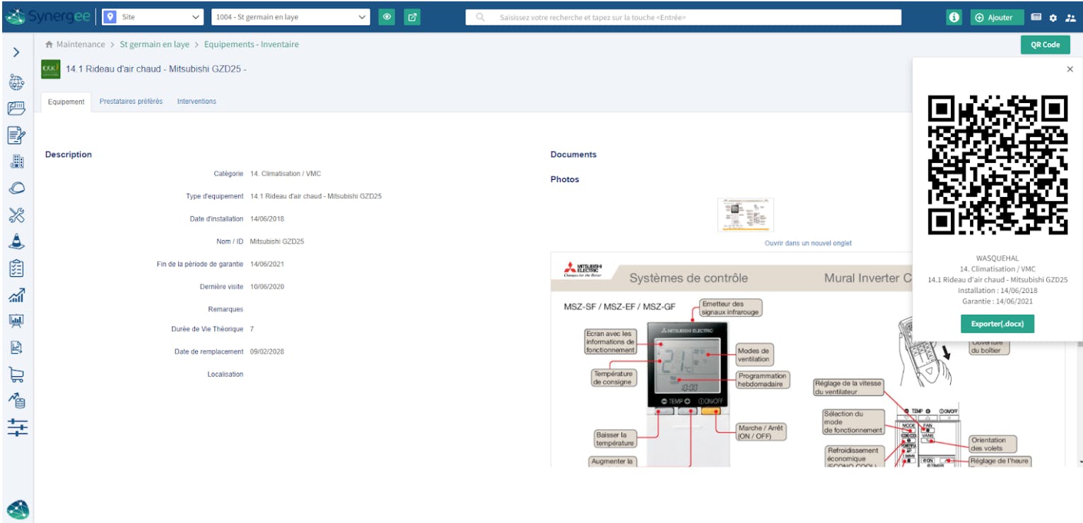 Synergee MAINTENANCE MANAGEMENT Screenshot 2