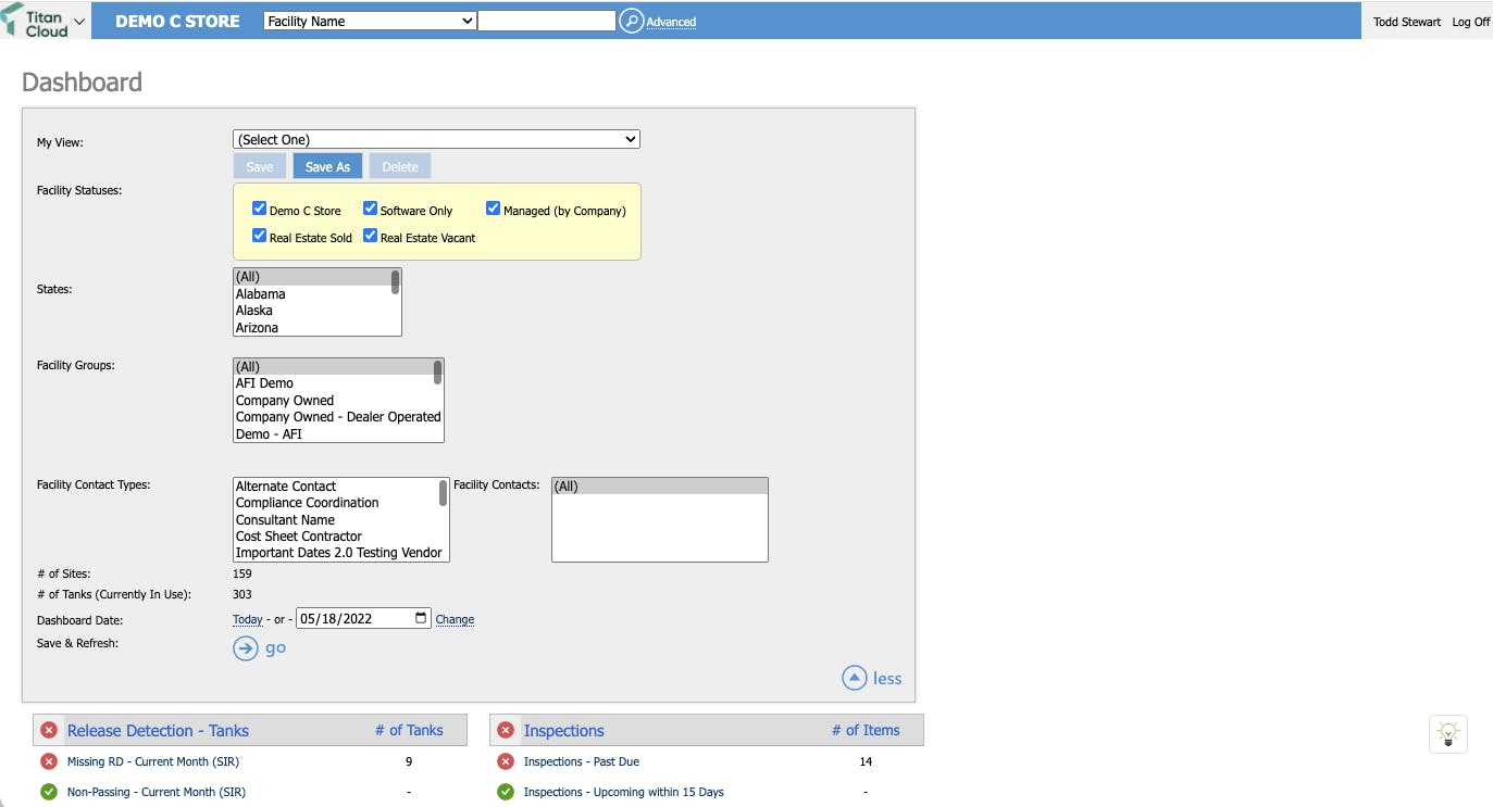 Environmental Compliance Screenshot 1