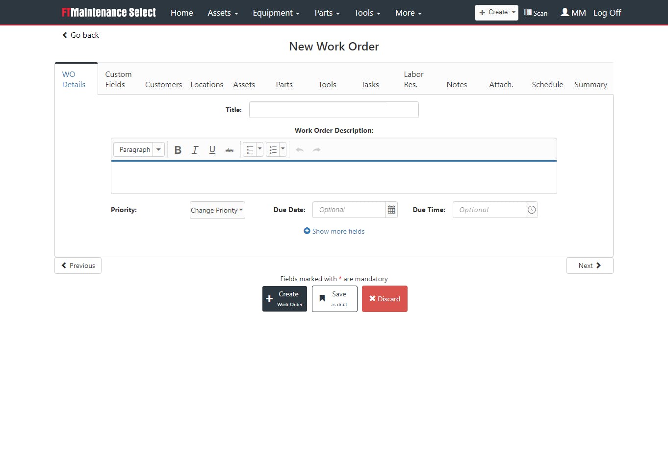 FTMaintenance Select Screenshot 1