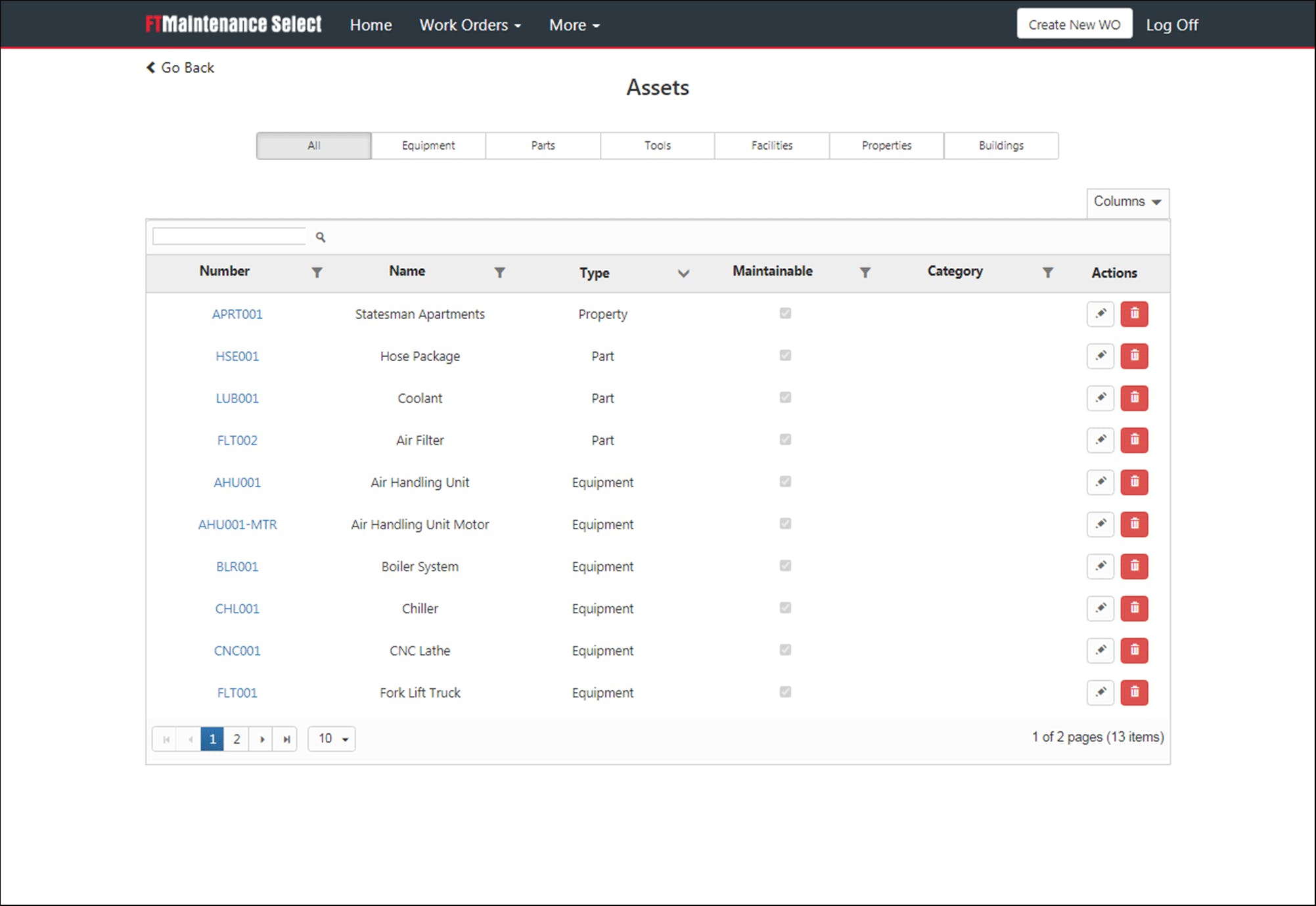 FTMaintenance Select Screenshot 3