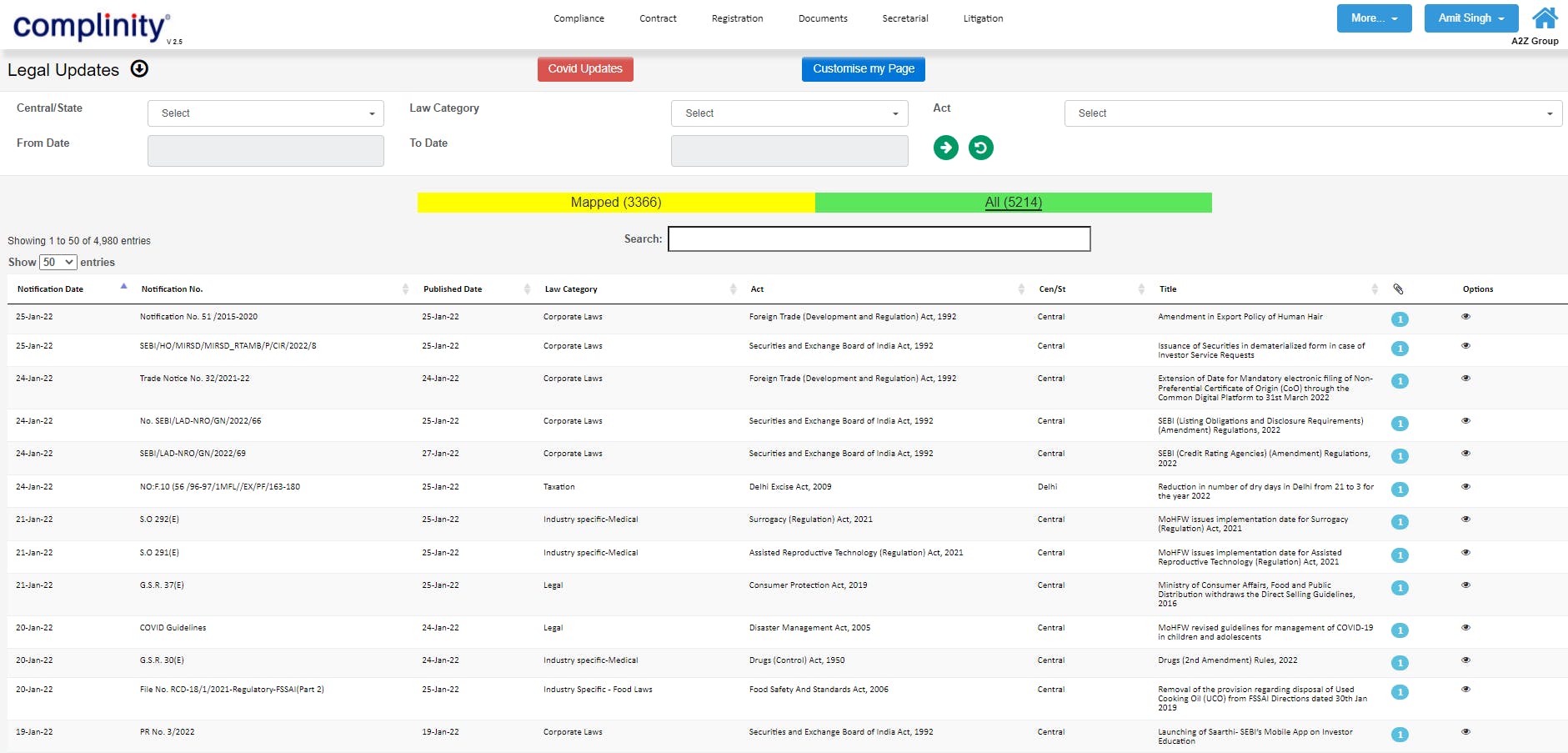 Complinity Compliance Software Screenshot 4