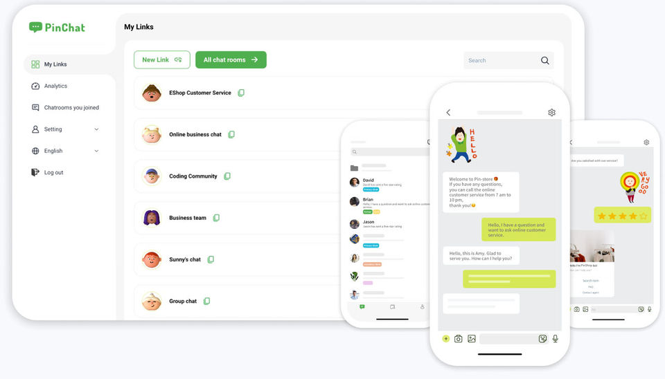 PinChat Screenshot 1