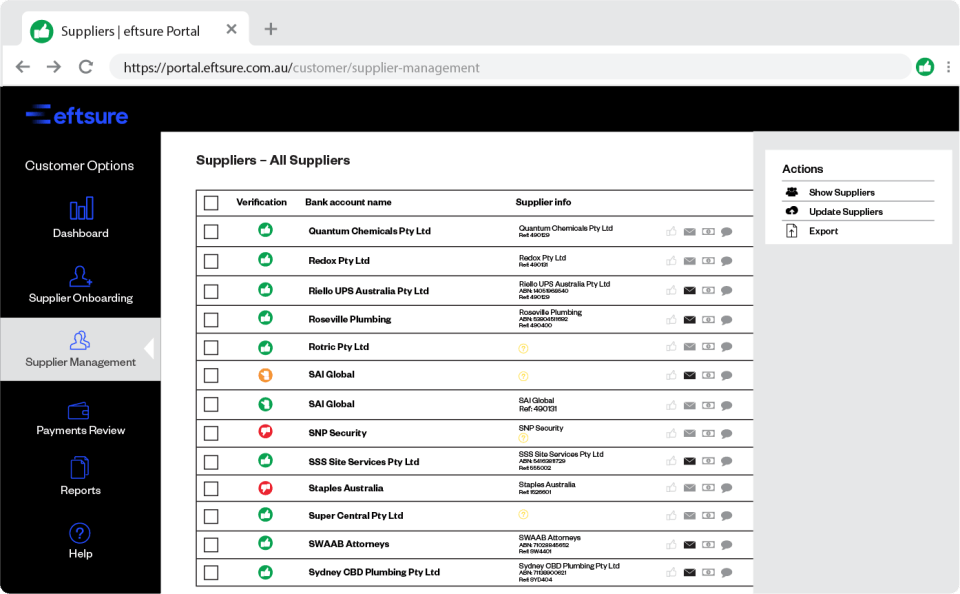 eftsure Screenshot 2