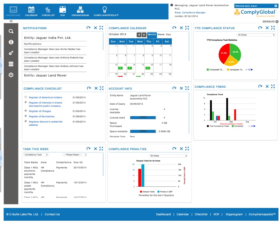 ComplyGlobal Screenshot 1