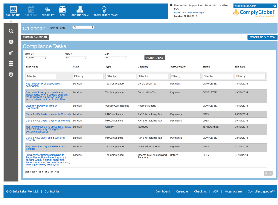 ComplyGlobal Screenshot 4