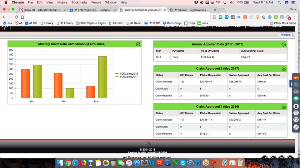 A1 Tracker Screenshot 2
