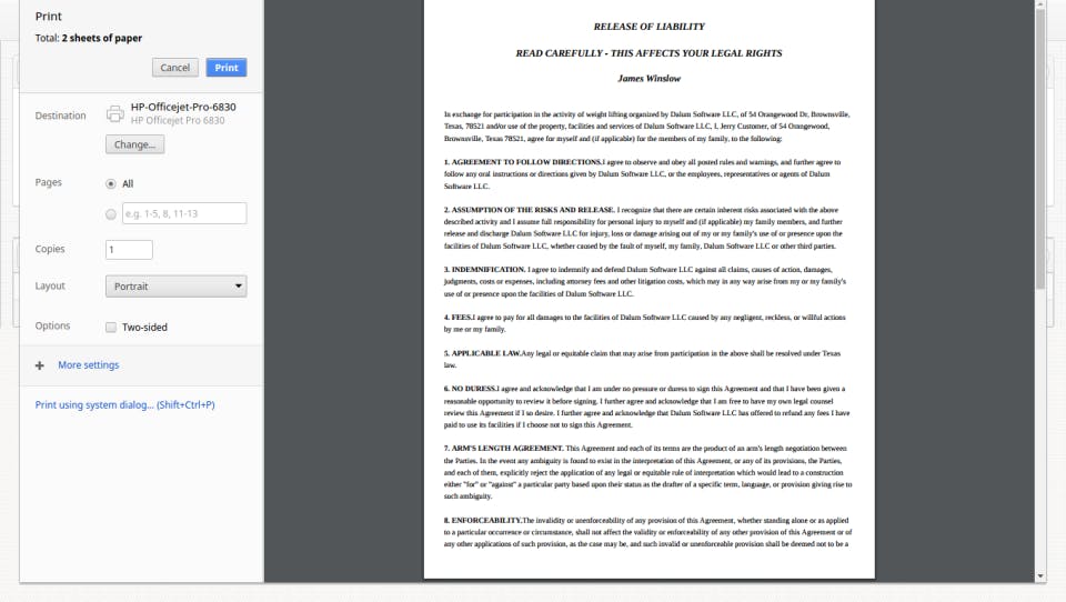 Membership Integrity System Screenshot 4