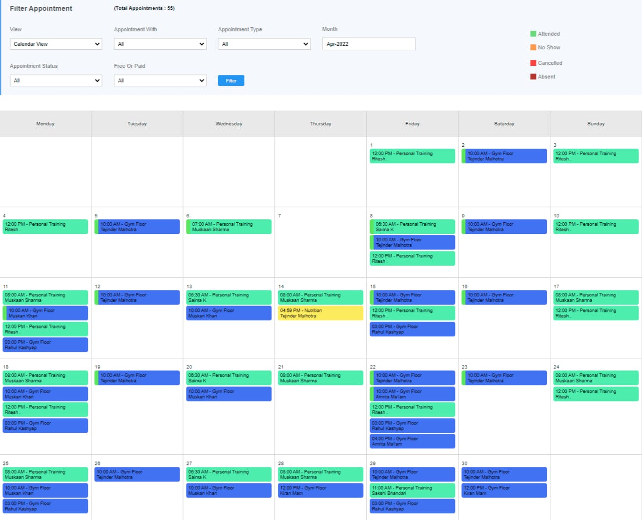 Gymex Gym & Club Management Software Screenshot 3