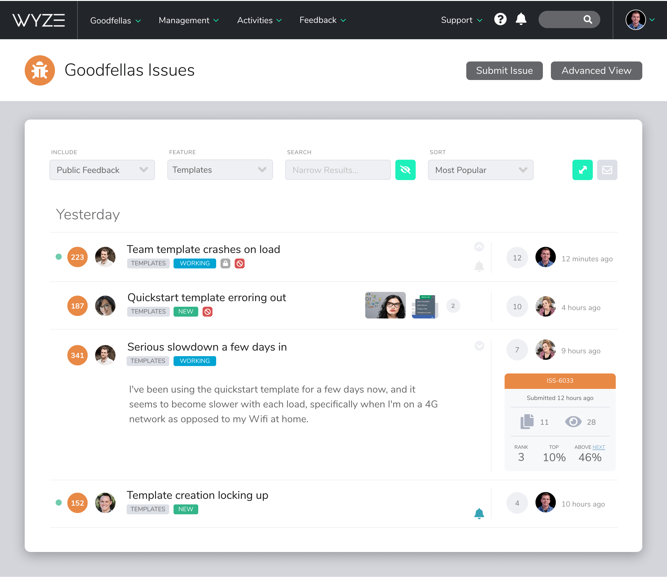 Centercode Screenshot 1