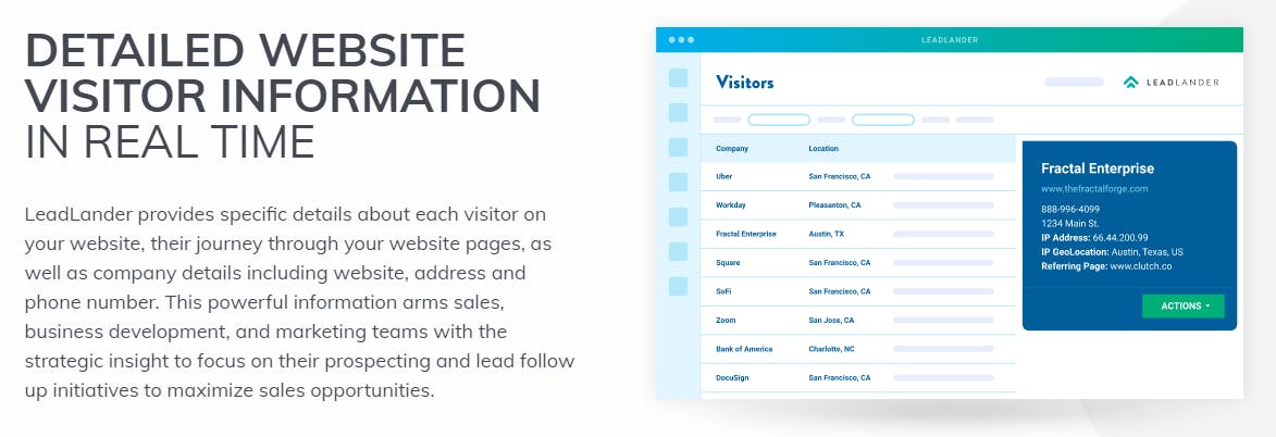 LeadLander Screenshot 3