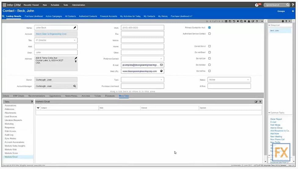 Infor CRM Screenshot 4