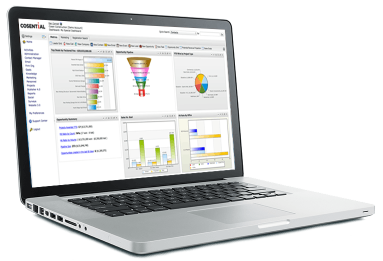 Unanet CRM by Cosential Screenshot 1